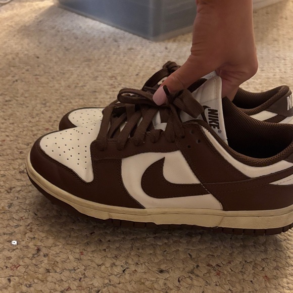 Chocolate Brown and White Nikes - Picture 5 of 8